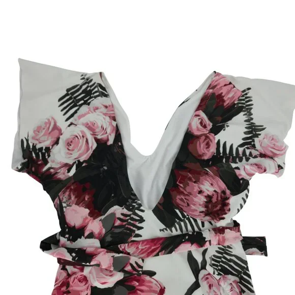 Albion Swimsuit One-Piece Desert Rose Cape Feminine Floral Sexy Modest Beach Sun - Picture 5 of 15